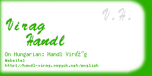 virag handl business card